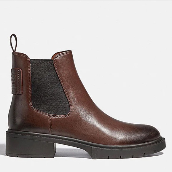 COACH Lyden Leather Chelsea Booties. - Picture 3 of 11